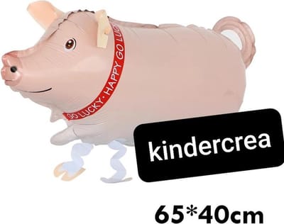 wandelende ballon Airwalker varken