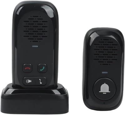Draadloze Intercom - Twee-weg Systeem - Thuisbeveiliging - 300m Bereik - 13 x 10 x 6 cm - Zwart