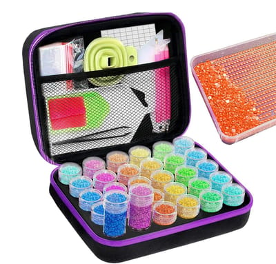 Diamant Schilderen Tools - Steentjes Aanbrengen - Creatief Hobbyen - Compleet Pakket - 22 x 12 x 4 cm