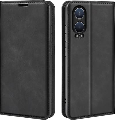 MobyDefend Hoesje - Geschikt voor OnePlus Nord CE 4 Lite - Luxe Wallet Bookcase (Magnetische Sluiting) - Zwart