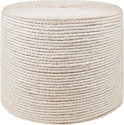 Jute Touw - Natuurlijk touw - Decoreren en knutselen - Sterk en scheurbestendig - 10 stuks 2 cm - Wit