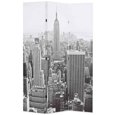 vidaXL - Kamerscherm - New - York - bij - daglicht - 120x170 - cm - zwart - en - wit