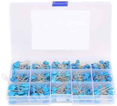 Keramische Condensatoren - Condensator Set - Elektronica Reparatie - Hoogspanning - 450 stuks - Blauw