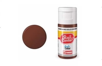 AMMO by Mig Jimenez Hobbyverf Acrylverf - MIG R0023 Rail Center - Boiler Brown - Acryl - 15ml Verf flesje - 15 ml