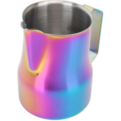 Melkkan 450ML 304 Roestvrij Staal Opschuimbeker Druppelvrije Koffie Stoomkan Titanium Colorful