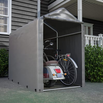 Fietsgarage gereedschapsschuur 180*100*165CM cm, tuinhuisje garage tent opbergtent, donkergrijs