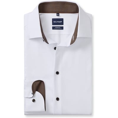 OLYMP Luxor 24/Seven Overhemd, Modern Fit, New Kent, Wit
