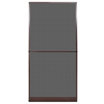 vidaXL - Scharnierend - Insectenscreen - Bruin - en - Zwart - 120 - x - 240 - cm