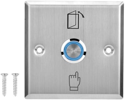 Store_7 - Deurtoegangscontrolesysteem - Drukknopschakelaar - Luxe roestvrij staal - Deurbel type ronde knop - Geschikt voor kantoren en banken - Du...