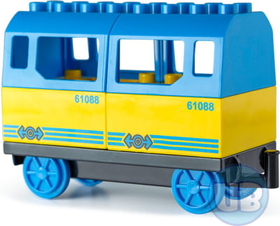 Wagon blauw aansluitend op bestaande treinen