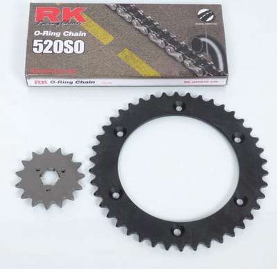 kettingset frankrijk uitrusting voor motor suzuki 650 dr r 1990 tot 1994 15x42 niet 520 o-ring nieuw