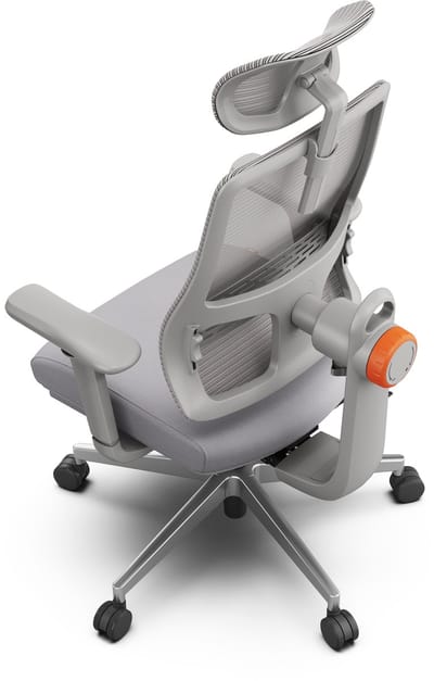 Newtral Ergonomische Bureaustoel – Hoge Rugleuning, Adaptieve Lendensteun, 4D Armleuningen, 96°-136° Kantel, Verstelbare Hoofdsteun – Zwart