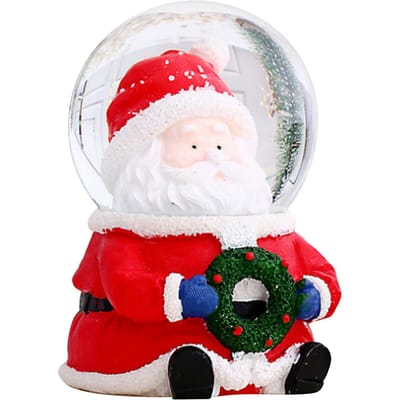 Kerst Sneeuwbol Kleurveranderend Verlicht Kerst Kristallen Bol Decor Hars Glas Kerstbal