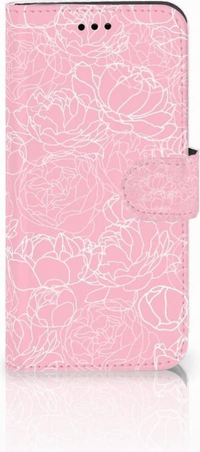 Huawei P10 Lite Hoesje White Flowers