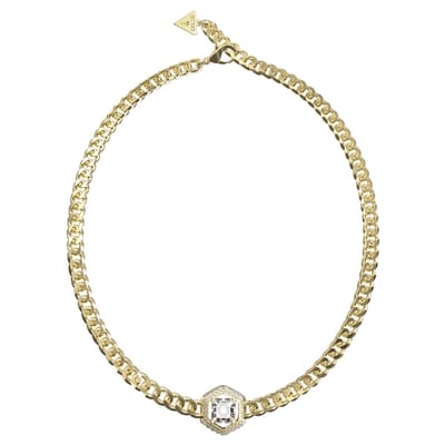 Guess Jewellery JUBN06185JWYGT-U Ketting met Kristal Goudkleurig