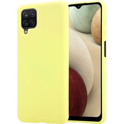 ShieldCase Silicone case geschikt voor Samsung Galaxy A12 hoesje - optimale bescherming - perfecte pasvorm - TPU Materiaal - geel