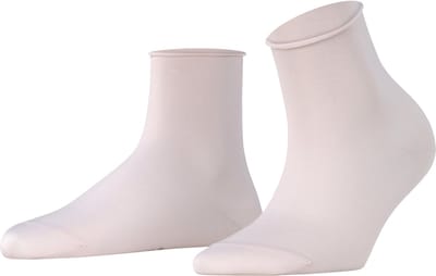 FALKE Cotton Touch eenkleurig katoen sokken dames roze - maat 35-38