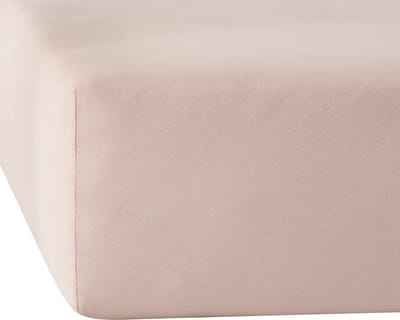 De Witte Lietaer Hoeslaken Elena Pearl Pink - 90 x 200/220 x h 30 - Katoen Jersey