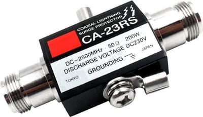 DrPhone CB2 – Coxiale Bliksemafleider – Overspanningsbeveiliger - Outdoor Connector - N (Female) naar N (Female) - LoRa Bliksemafleider Helium Miner - Helium antenne – Zwart