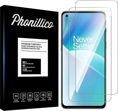 Screenprotector voor OnePlus Nord 2T - 2 stuks Beschermglas van glas Transparante glazen schermbeschermfolie