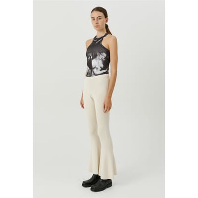 Soulland Veer Pants Off White Größe: XXS/XS | Ausgestellte Hosen Outlet | Unisex | Weiß