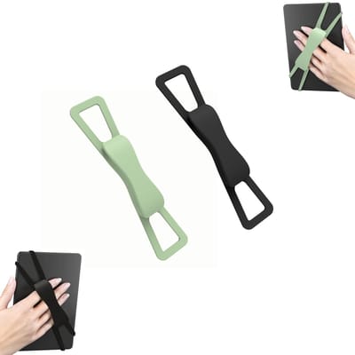 2 stuks - Ergonomische polsband - Comfortabele tablet polsband - Antislip, valbestendige, lichtgewicht polsband - Siliconen tablet polsband - Leesaccessoire voor naast het bed - Tablet leesstandaard - Geschikt voor tablets, e-readers en telefoons