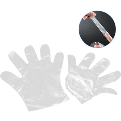 Lot de 300 gants jetables en plastique transparent pour la préparation des aliments, sécurité pour la cuisine des restaurants