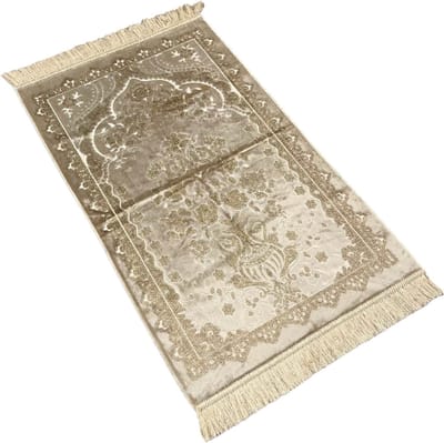 Luxe gebedskleed velvet Glitter Goud