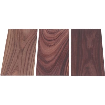 3 STuks Gitaar Hoofdborden Rechthoekig Palissander Hoofd Fineer Vervanging Muziekinstrument Decoratief brown