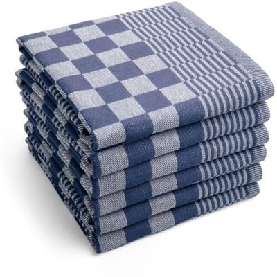 Byrklund Theedoek Clean & Tidy - 6x 50x70 - 100% Katoen - Blauw