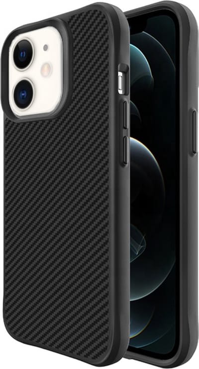 Smartphonica Carbon Fiber Hoesje voor iPhone 11 - Zwart geschikt voor iPhone 11