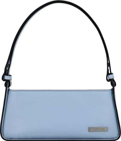 LIEBESKIND BERLIN Leren Schoudertas Avondtas Francis Crossbody Bag Breath Lichtblauw