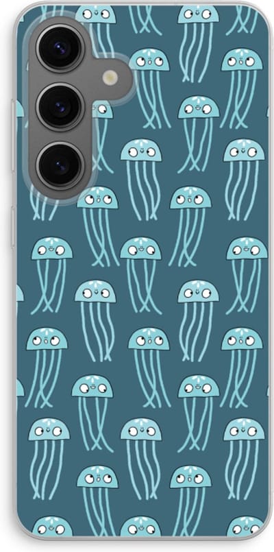 Case Company® - Hoesje geschikt voor Samsung Galaxy S24 hoesje - Kwallie - Soft Cover Telefoonhoesje - Bescherming aan alle Kanten en Schermrand