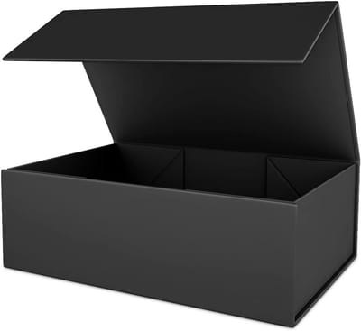 Luxe Geschenkdoos 25x15x7cm Zwart met Magnetische Sluiting - Perfect voor Cadeaus en Verpakkingen