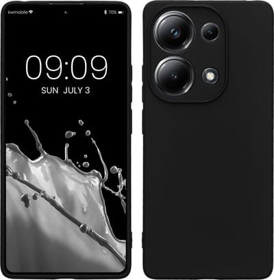 kwmobile telefoonhoesje geschikt voor Xiaomi Poco M6 Pro (4G) - Hoesje voor smartphone - Precisie camera uitsnede - In zwart