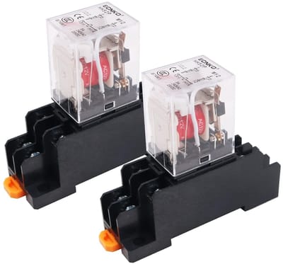 Store_7 - Mini AC 12 V Relais - Elektromagnetische Schakelaar - Hoogwaardig materiaal - 8Pin - LED Indicator - Geschikt voor besturingscircuit...