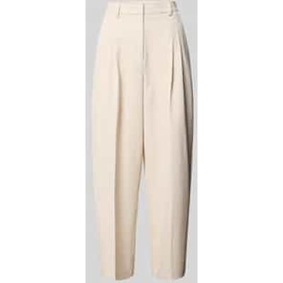 straight fit kort broek met persplooien