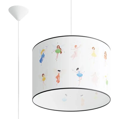 Sollux Lighting Hanglamp Wróżki - E27 - veelkleurig - PVC - 95x40x40cm