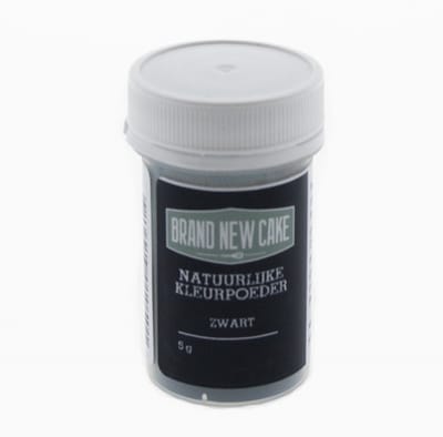 BrandNewCake® Natuurlijke Kleurpoeder Zwart 5gr - Eetbare Voedingskleurstof - Kleurstof Bakken