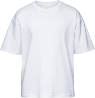 OMBRE T-shirt - Katoen - Lange Mouw - Effen Gebroken Wit S