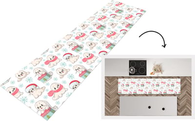 Keukenloper - Loper keuken - Zeehonden - Kinderen - Kerst - Winter - Patroon - 200x50 cm - Keukenloper vinyl