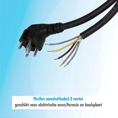 Bertje budget 2 meter Perilex stroomkabel aansluitkabel voor fornuis kookplaat en oven