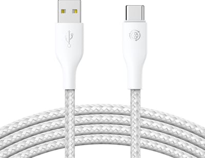 USB naar USB C Kabel 3 Meter - Fast Charge - USB-C Oplader Kabel - Geschikt voor Samsung Kabel - Wit