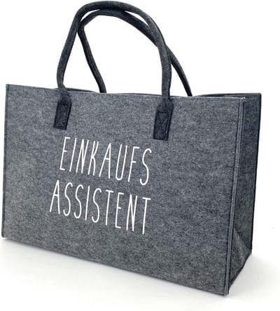 Grote Tas van Vilt met Handvat - Shopper en Mand voor Haardhout