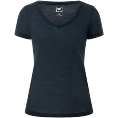Dames-T-shirt met V-hals super.natural Sierra 140