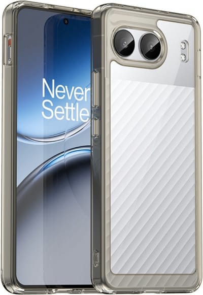 Coverup Hoesje - Geschikt voor OnePlus Nord 4 Hoesje - Coverup Transparant ShockProof TPU Back Cover - Grijs