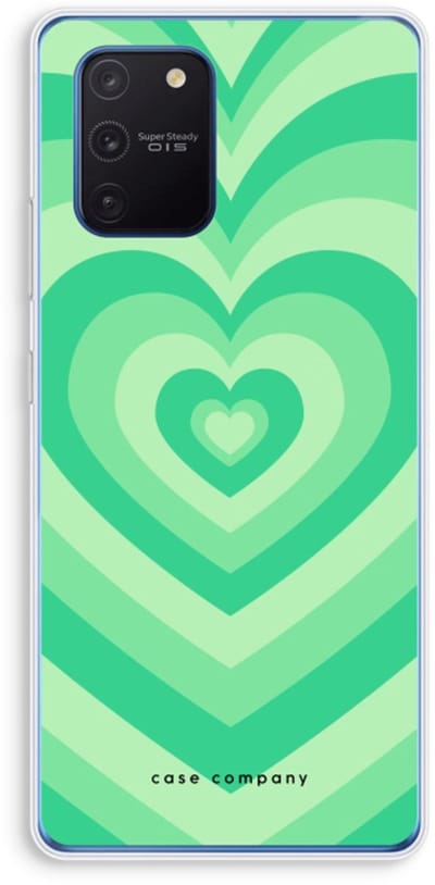Case Company® - Hoesje geschikt voor Samsung Galaxy Note 10 Lite hoesje - Hart Groen - Soft Cover Telefoonhoesje - Bescherming aan alle Kanten en Schermrand