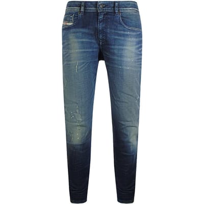 Diesel Heren 1979 Sleeker-R Denim Jeans (Blauw)