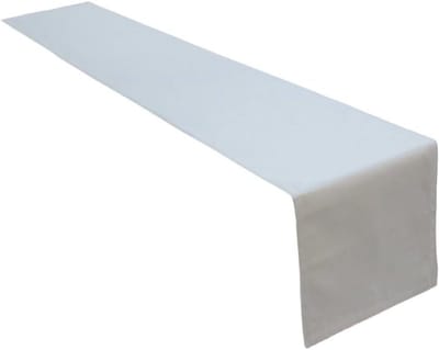 tafelloper, tafellinnen van 100% katoen, collectie concept, kleur en grootte naar keuze (tafelloper - 40x180cm, lichtgrijs)
