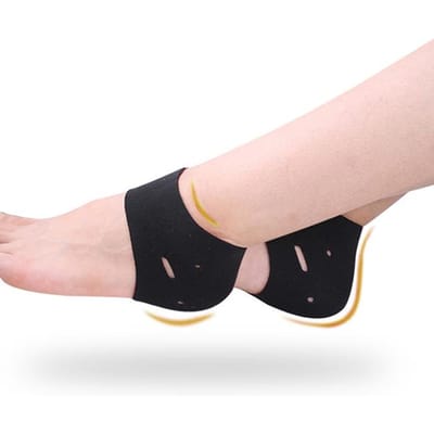 Éperons de talon, coussin de protection, manchons de pied, 1 ensemble de coussins de talon imperméables pour femmes one size noir